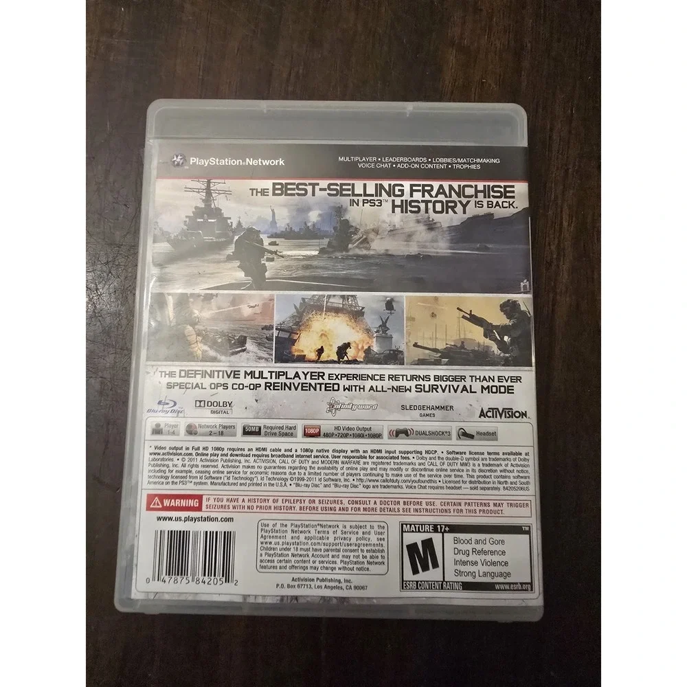 Call of Duty: Modern Warfare 3 PS3 Sony PlayStation 3‎